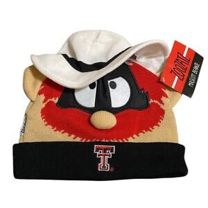 Texas Tech University Red Raiders Beanie Hat Cap Zoozatz Toboggan Knit Mascot